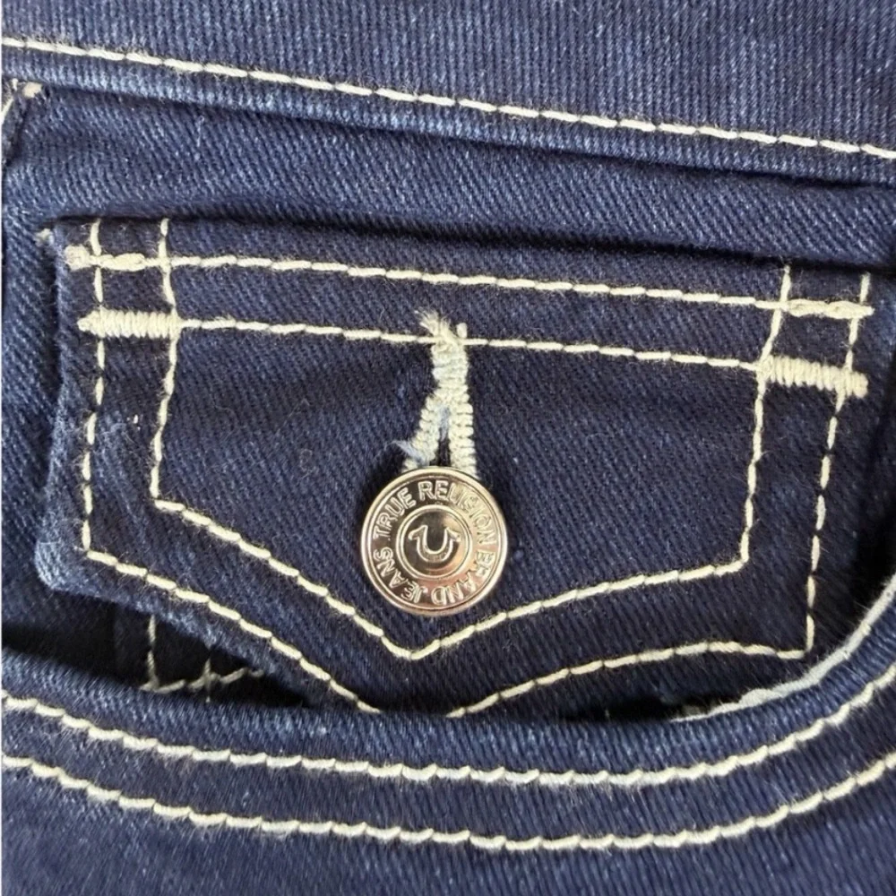 True Religion -‎ Joey Flare Flap Jeans Low Rise 28 600793 - Picture 4 of 9